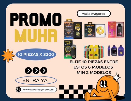 promo muha + 6 modelos